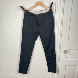 Zara Charcoal Textured Trousers